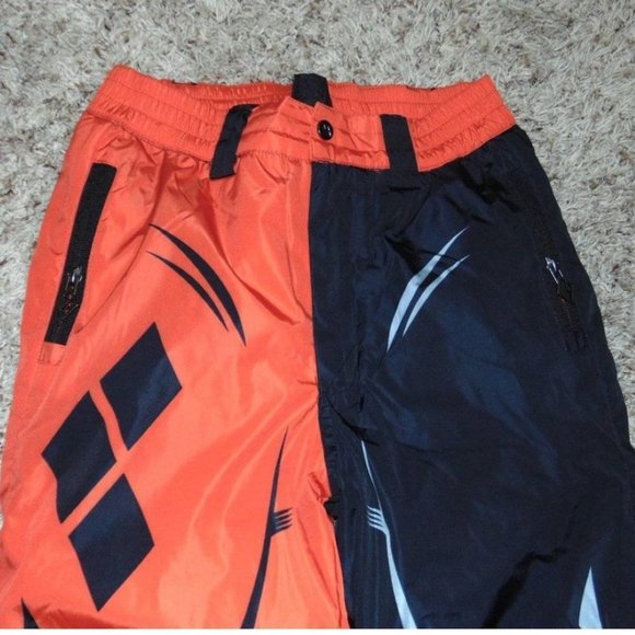 *Snow Pants sz 4 DC Comics Harley Batman Black Red Waterproof Zip Winter Girls - Picture 5 of 7